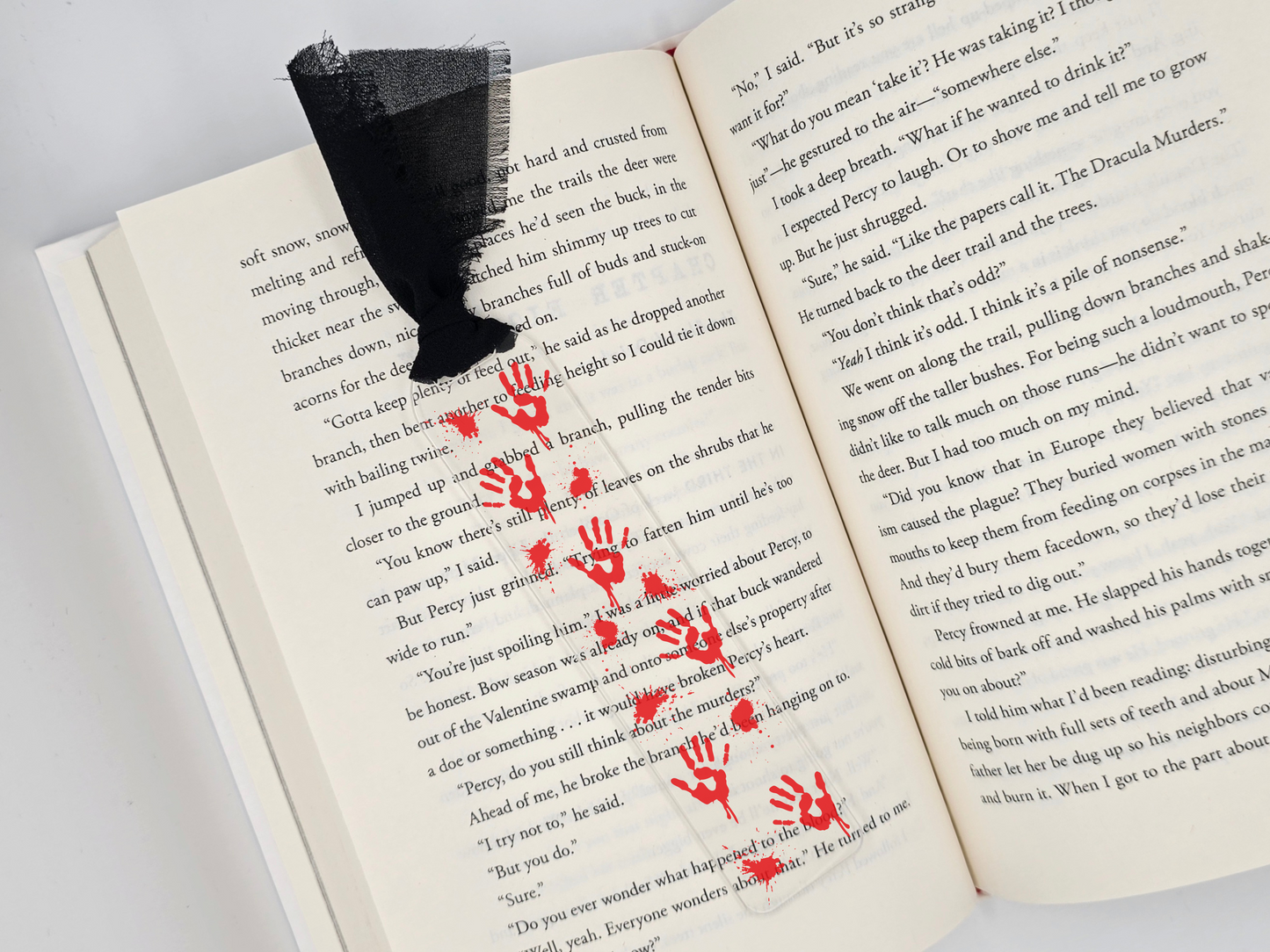 Halloween Bloody Hands Acrylic Bookmark