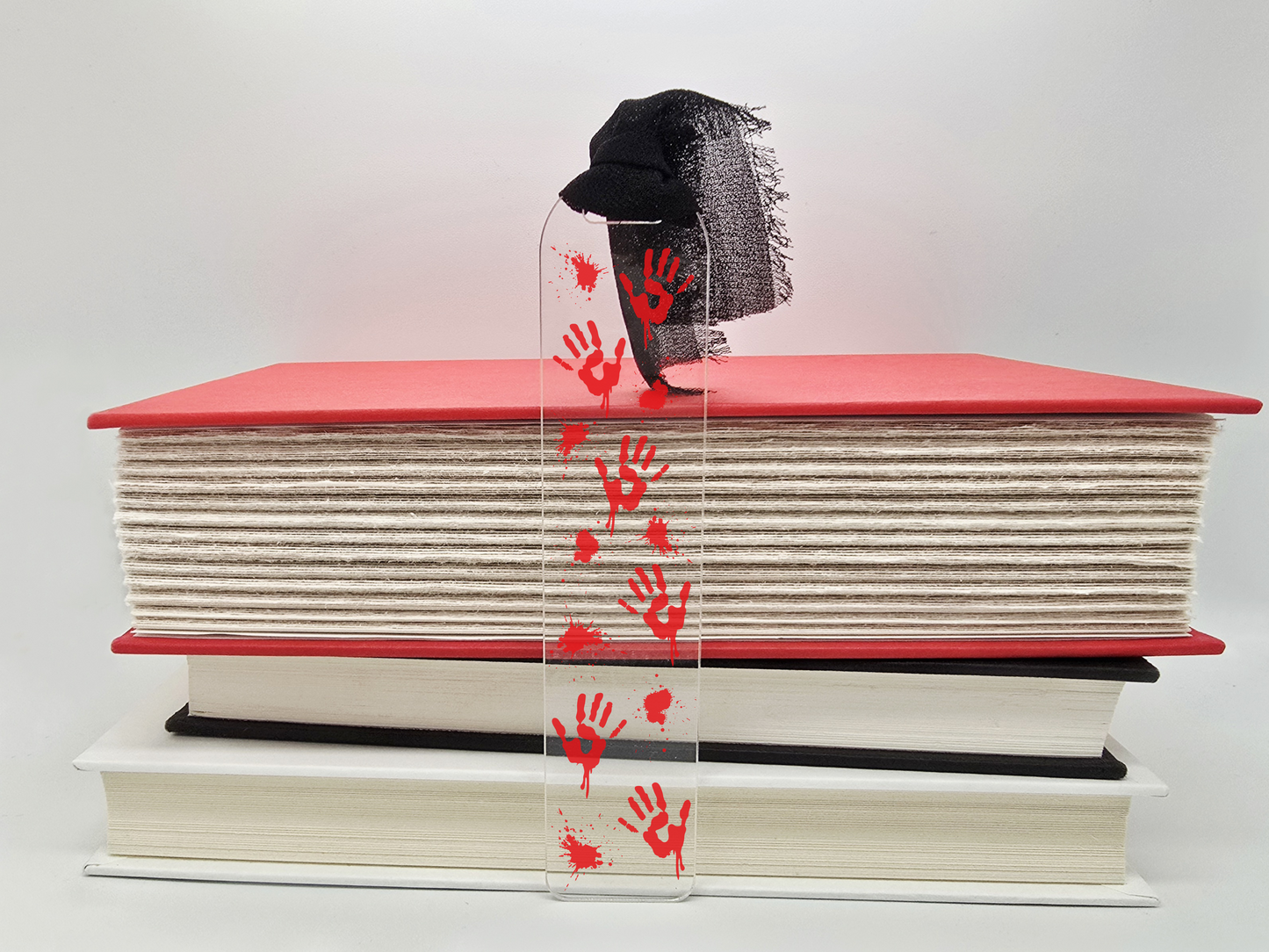 Halloween Bloody Hands Acrylic Bookmark