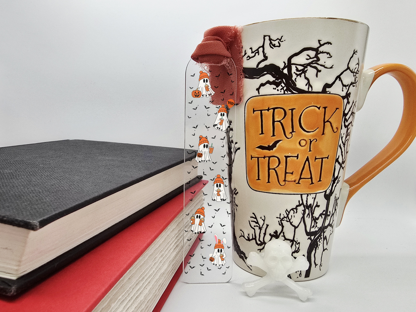 Trick-or-Treat Ghost Acrylic Bookmark