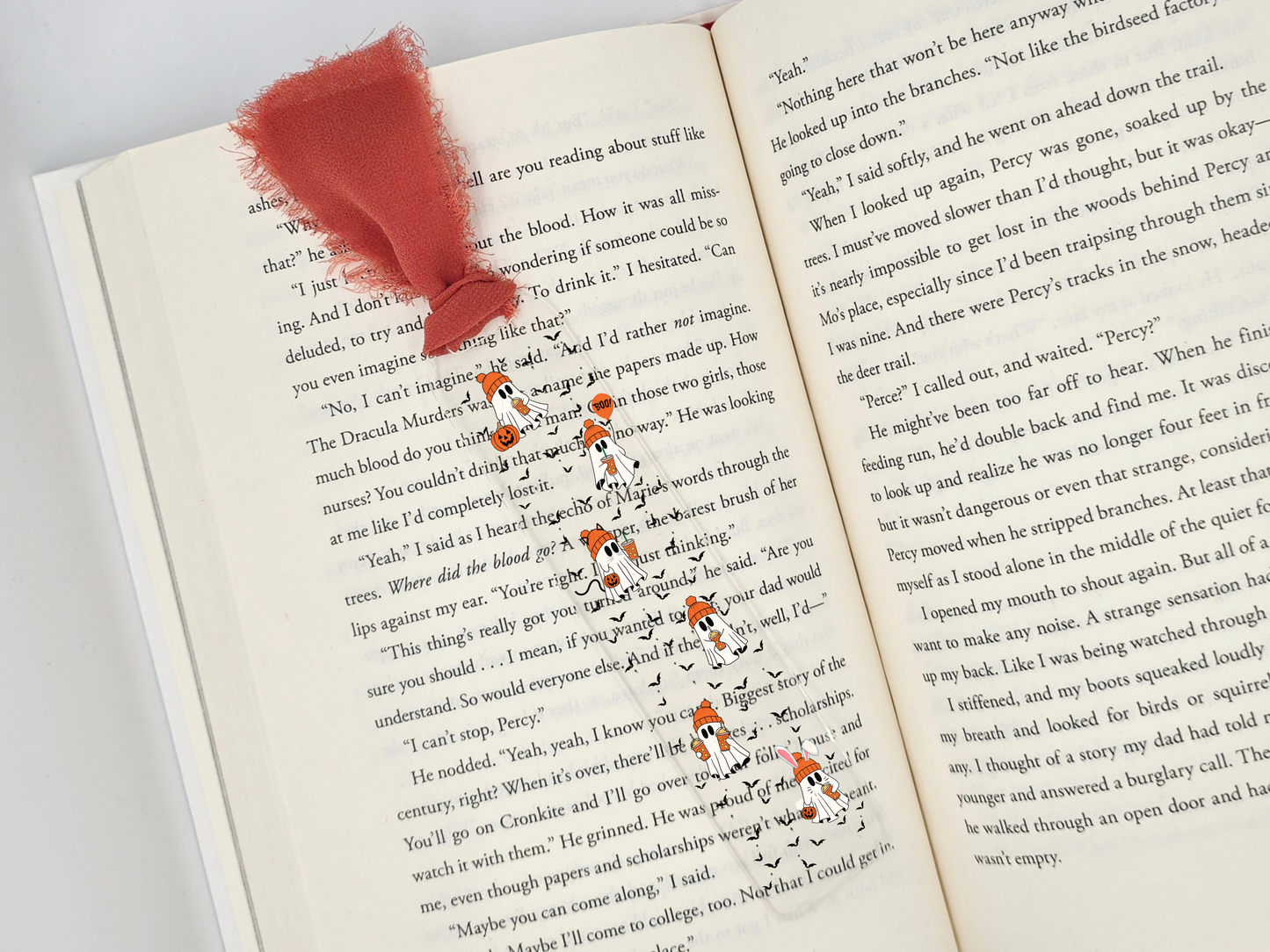 Trick-or-Treat Ghost Acrylic Bookmark