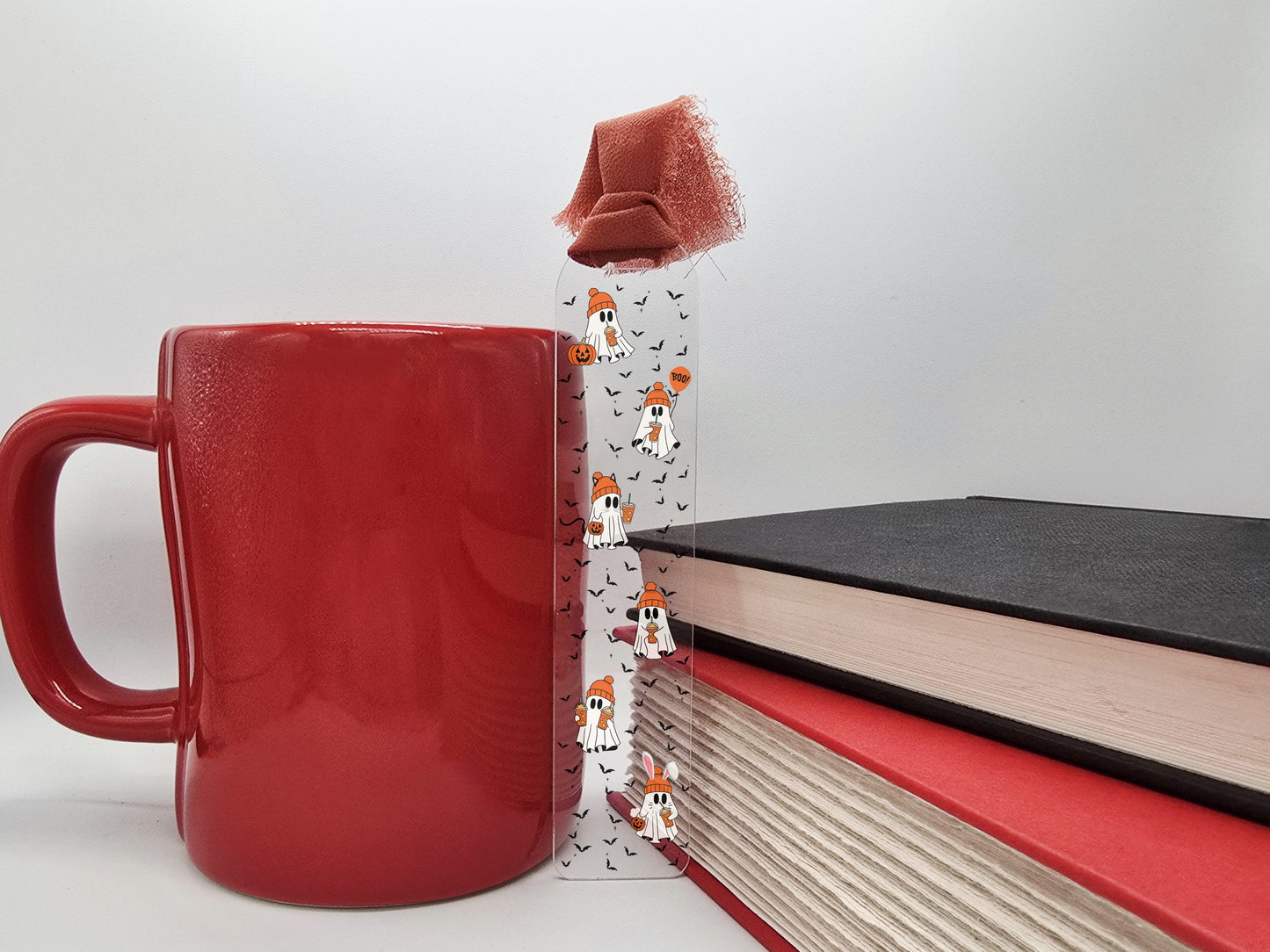 Trick-or-Treat Ghost Acrylic Bookmark