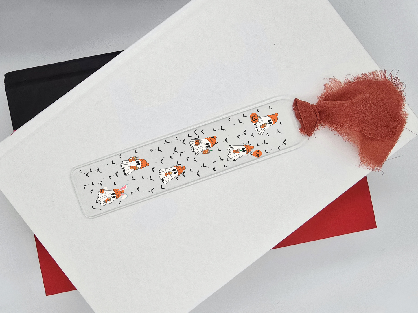Trick-or-Treat Ghost Acrylic Bookmark