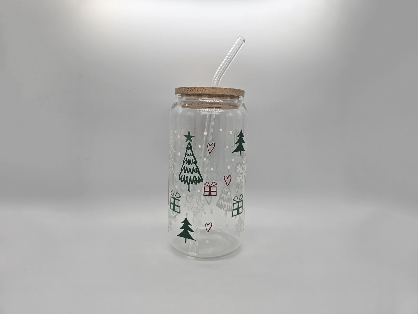 16 oz Christmas Thick Thighs Glass Can Cup